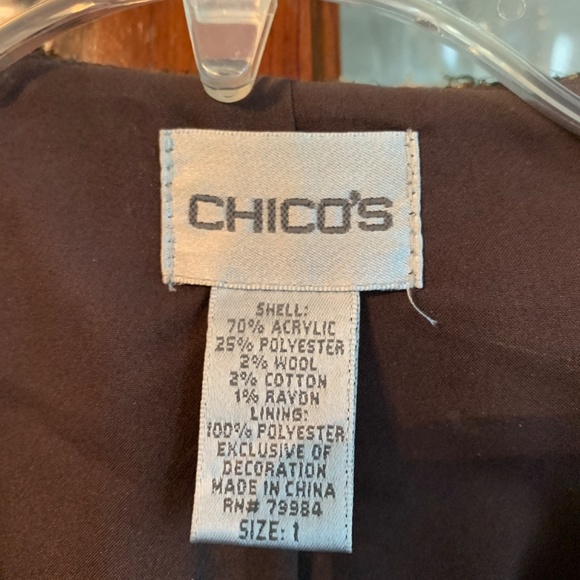 Chicos  fringed chain link Chanel-like blazer. Worn once - Picture 2 of 8